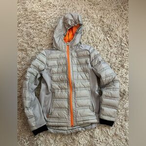 Michael kors  Gray and Orange Hooded Jacket size small